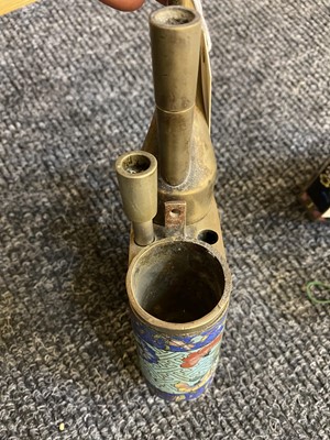 Lot 49 - A collection of four Chinese cloisonné water pipes