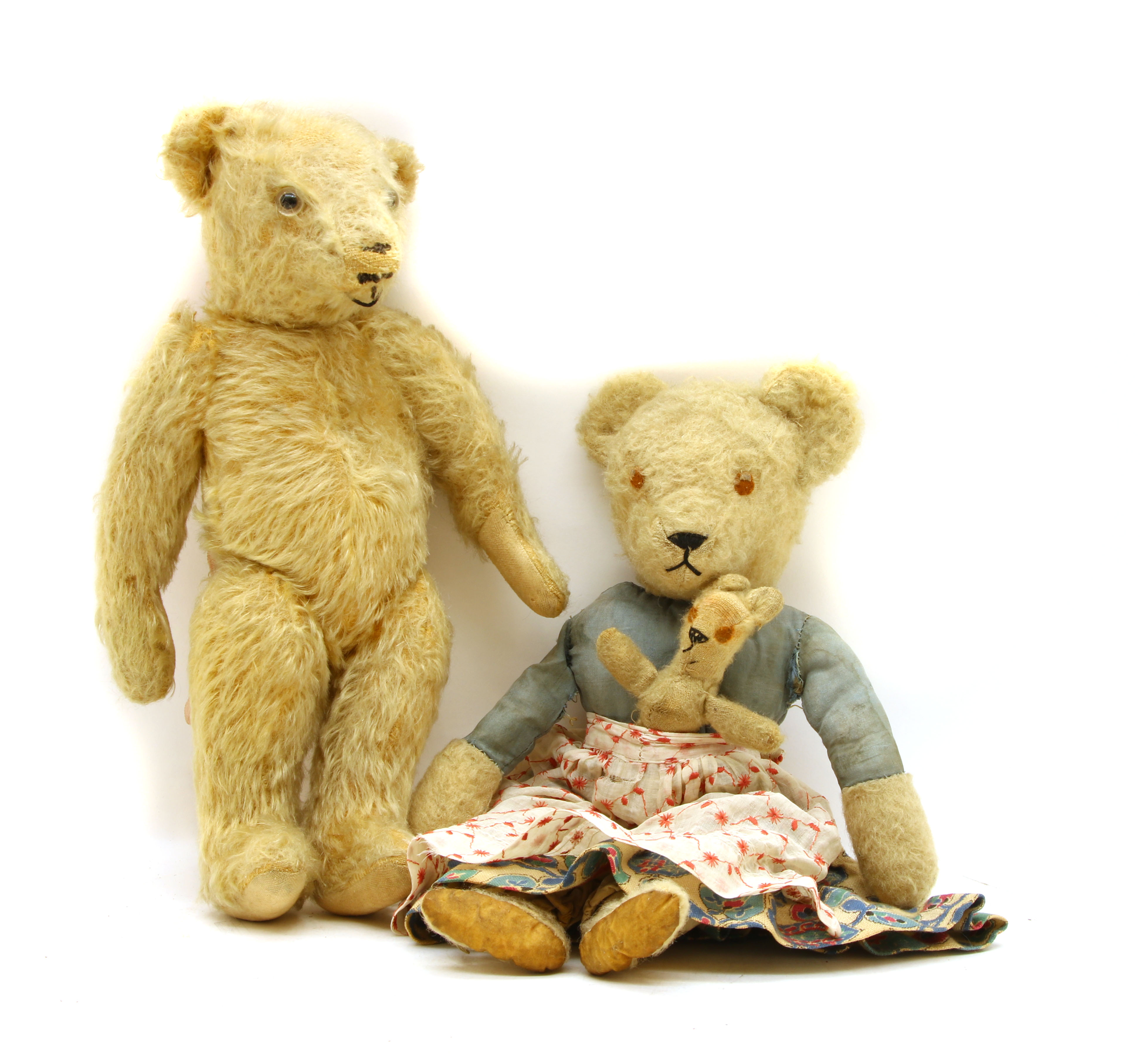 Ours En Peluche Teddy Bear Vintage - Années 1940 - 18 Cm