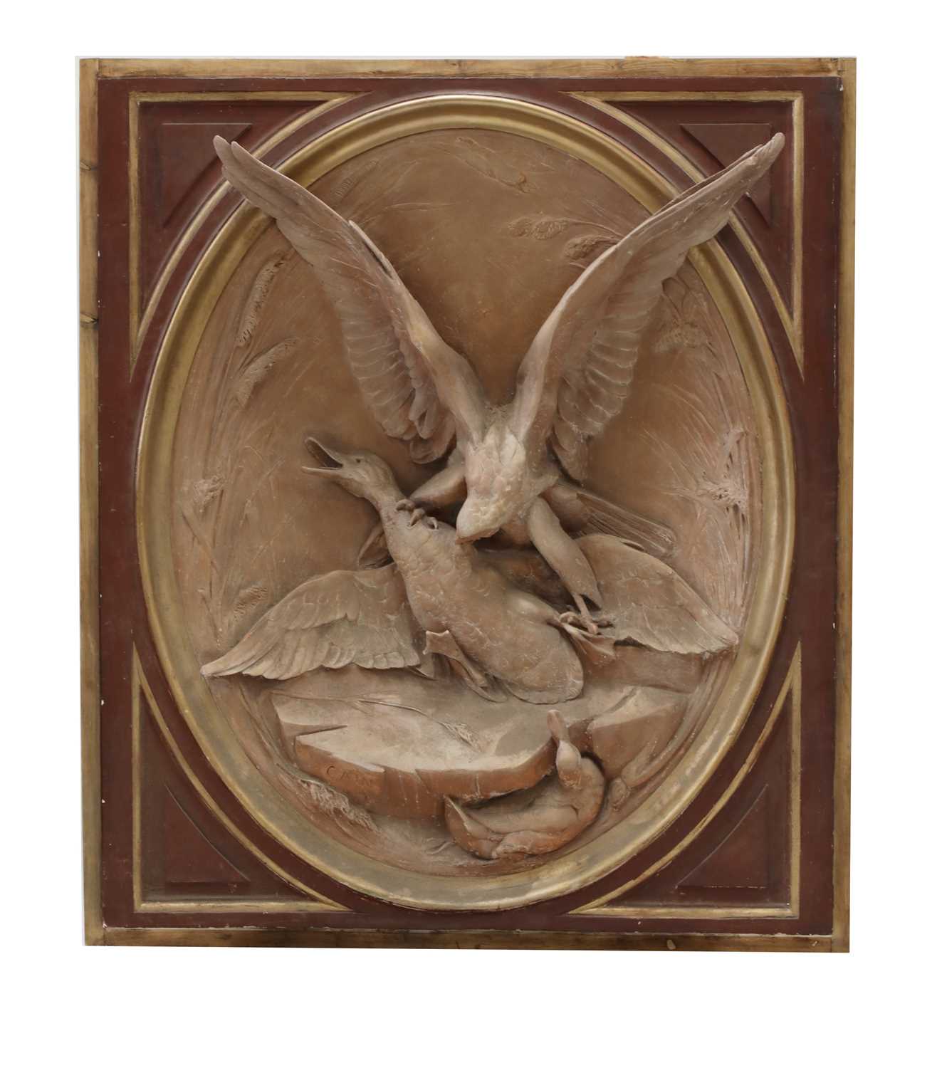 Lot 274 - A large relief sculpture