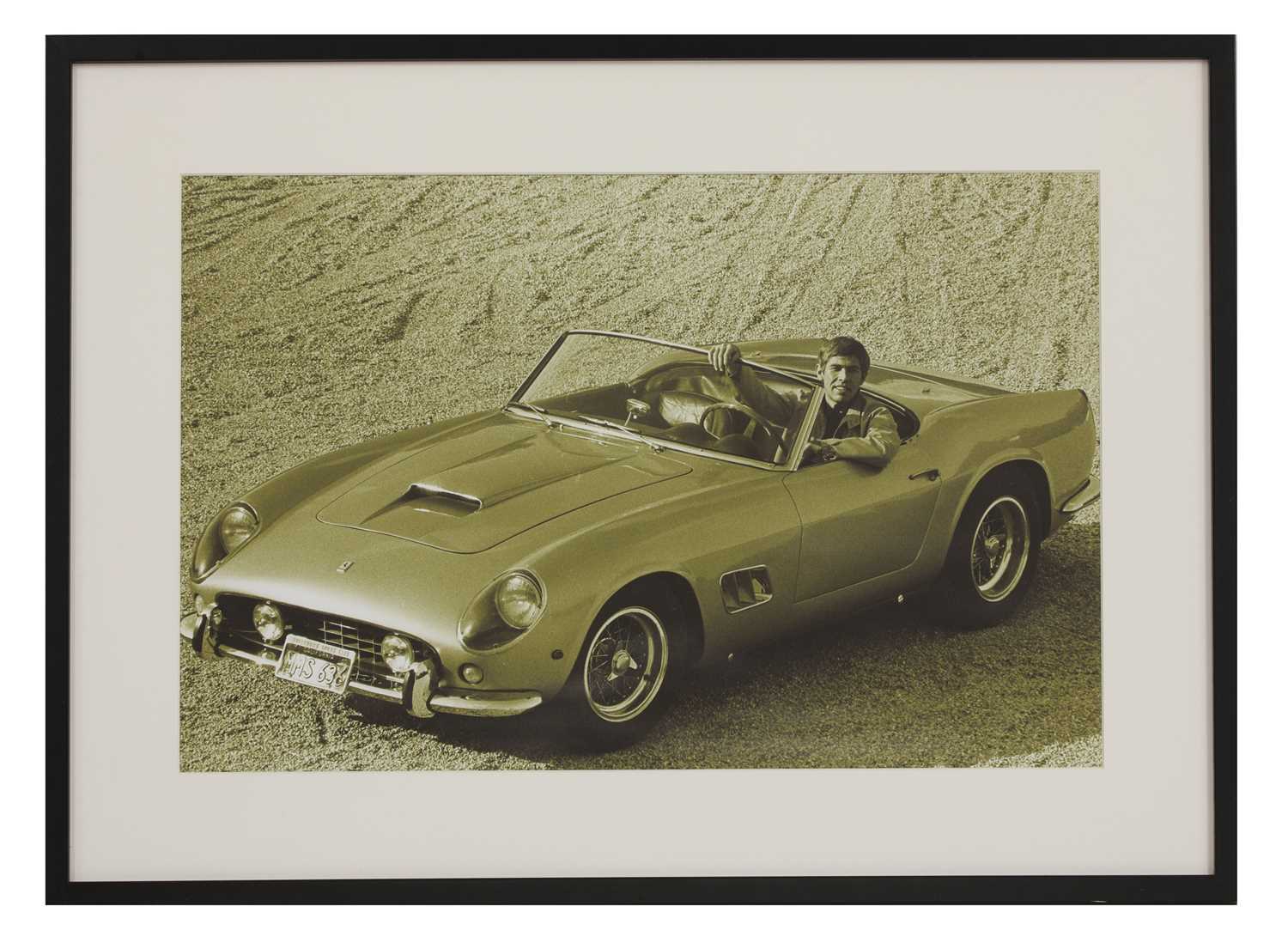 Lot 332 - James Coburn in his 1961 Ferrari 250 GT California Spyder