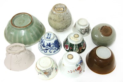 Lot 83 - A Chinese Longquan celadon 'twin-fish' dish
