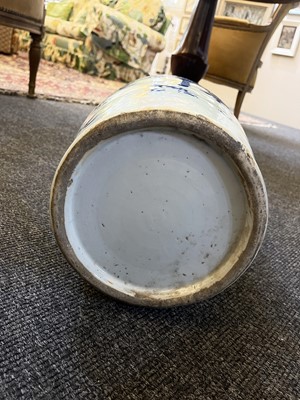 Lot 102 - A near pair of celadon-glazed vases