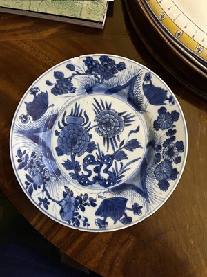Lot 103 - Eight various blue and white porcelain plates
