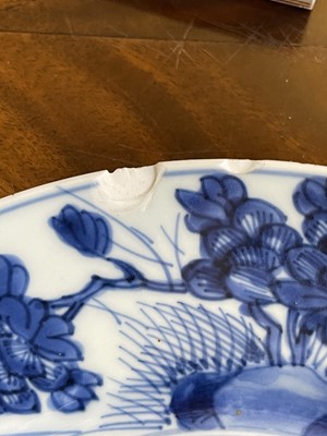 Lot 103 - Eight various blue and white porcelain plates