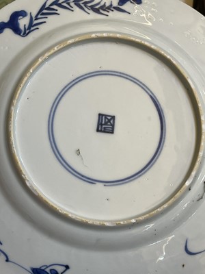 Lot 103 - Eight various blue and white porcelain plates