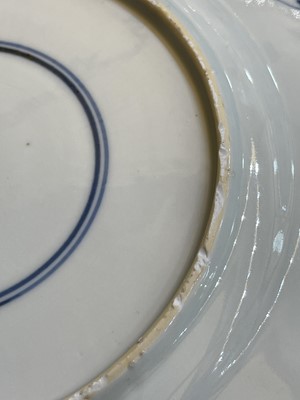 Lot 103 - Eight various blue and white porcelain plates