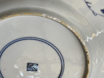 Lot 103 - Eight various blue and white porcelain plates