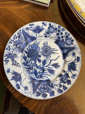 Lot 103 - Eight various blue and white porcelain plates