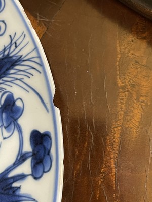Lot 103 - Eight various blue and white porcelain plates