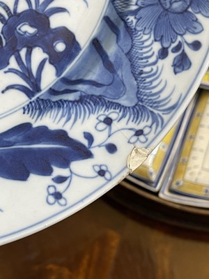 Lot 103 - Eight various blue and white porcelain plates