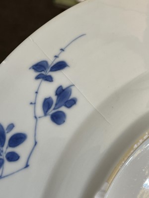 Lot 103 - Eight various blue and white porcelain plates
