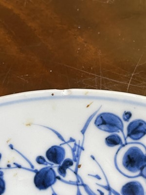 Lot 103 - Eight various blue and white porcelain plates