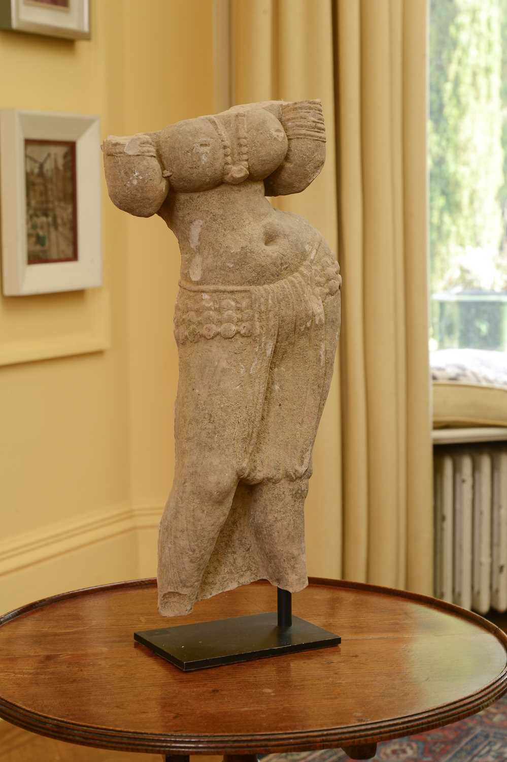 Lot 120 - An Indian sandstone carving