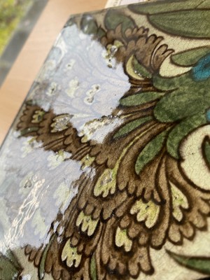 Lot 35 - A William De Morgan 'Persian Flowers' pattern tile