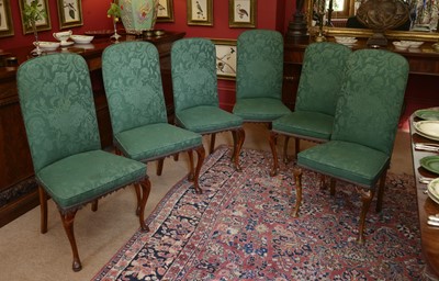 Lot 138 - A matched set of ten high back dining chairs