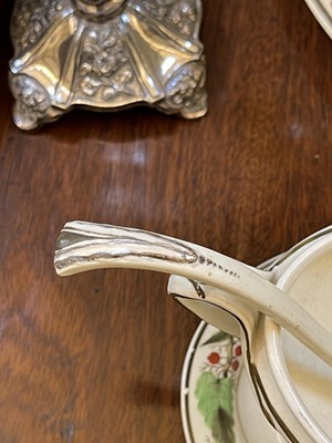 Lot 140 - A large Reilly creamware part dinner service