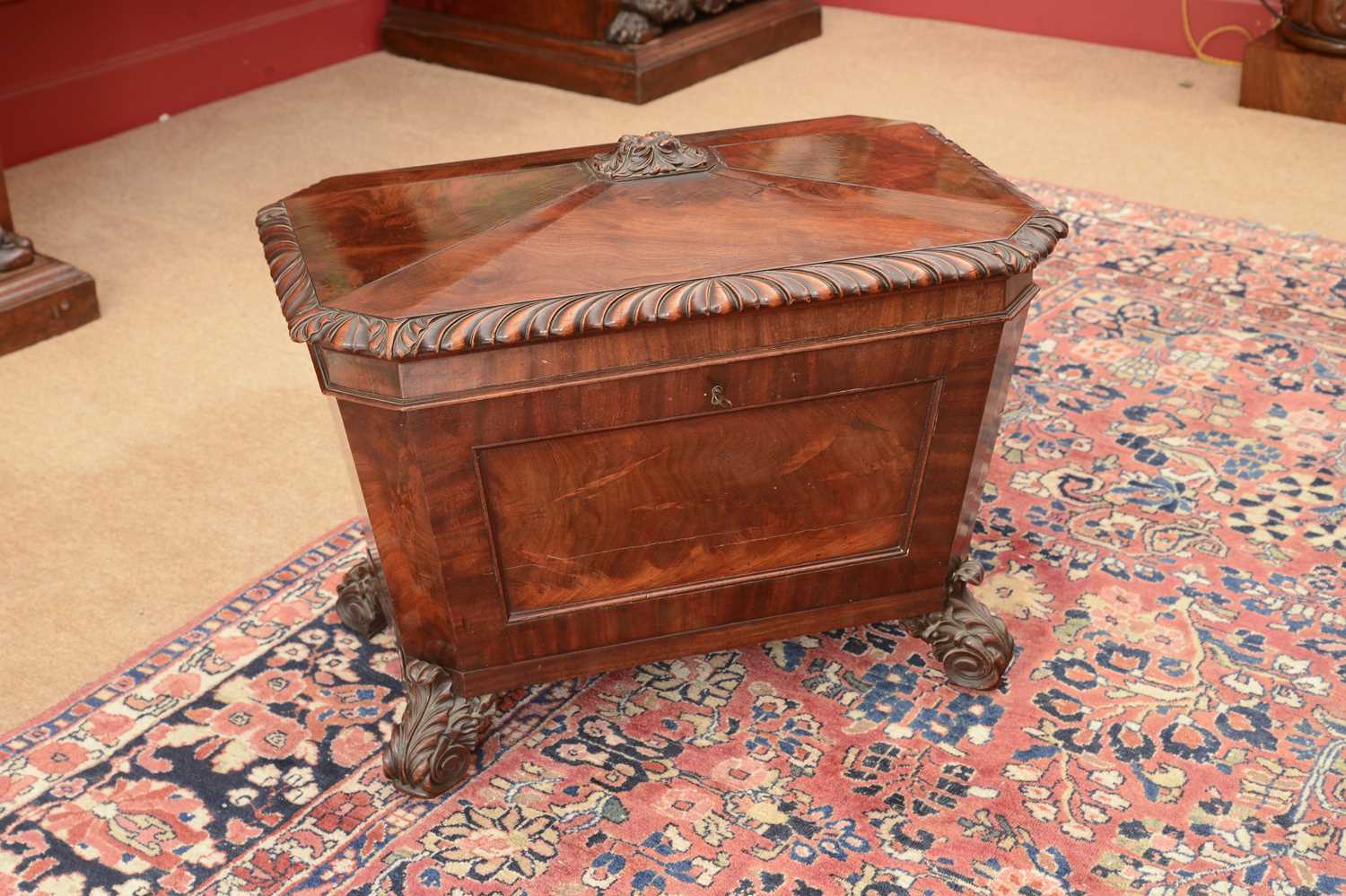Lot 157 - A William IV mahogany wine cooler