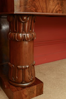Lot 173 - A large Irish William IV mahogany serving table