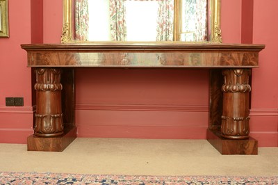 Lot 173 - A large Irish William IV mahogany serving table