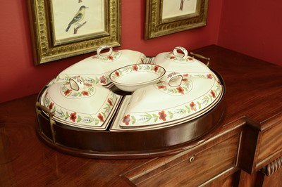 Lot 129 - A Davenport creamware supper set