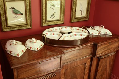 Lot 129 - A Davenport creamware supper set
