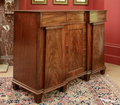 Lot 131 - A George IV mahogany sideboard