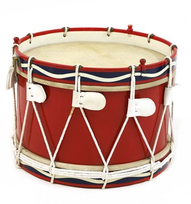 Lot 41 - A QUEEN ELIZABETH II ROYAL MARINES TENOR SIDE DRUM