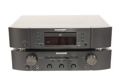 Lot 501 - A Marantz PM6003 integrated amplifier and a CD6003 CD player