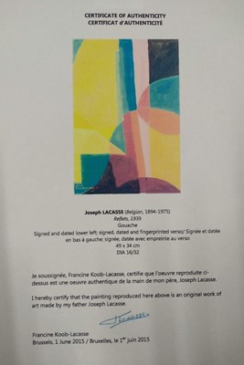 Lot 63 - Joseph Lacasse (Belgian, 1894-1975)