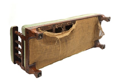 Lot 7 - A Victorian Gothic oak and ebonised daybed