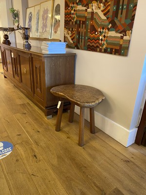 Lot 109 - A Robert 'Mouseman' Thompson burr oak table