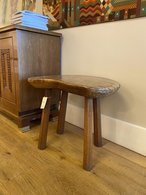 Lot 109 - A Robert 'Mouseman' Thompson burr oak table