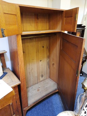 Lot 85 - A Heal and Son oak wardrobe