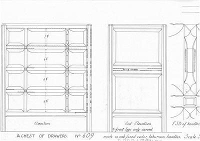 Lot 87 - A Gordon Russell 'Stow' oak chest of four drawers