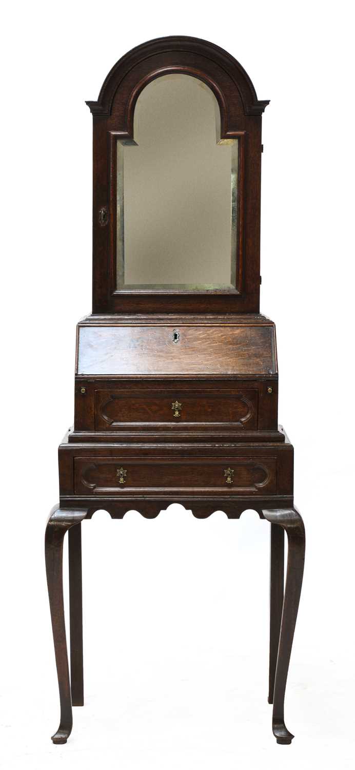 Lot 437 - A diminutive oak dressing bureau