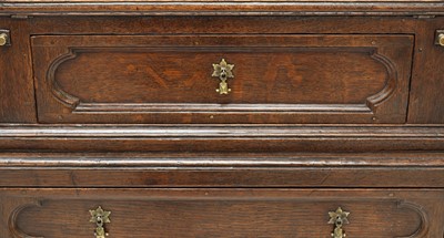 Lot 437 - A diminutive oak dressing bureau
