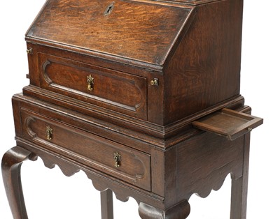 Lot 437 - A diminutive oak dressing bureau