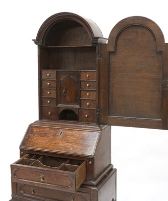 Lot 437 - A diminutive oak dressing bureau