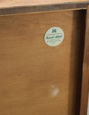 Lot 118 - An Art Deco burr walnut and maple cocktail cabinet