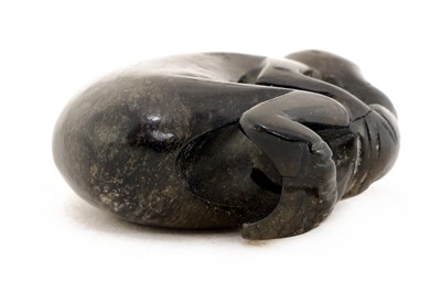 Lot 106 - A Chinese inscribed jade 'tiger' tally