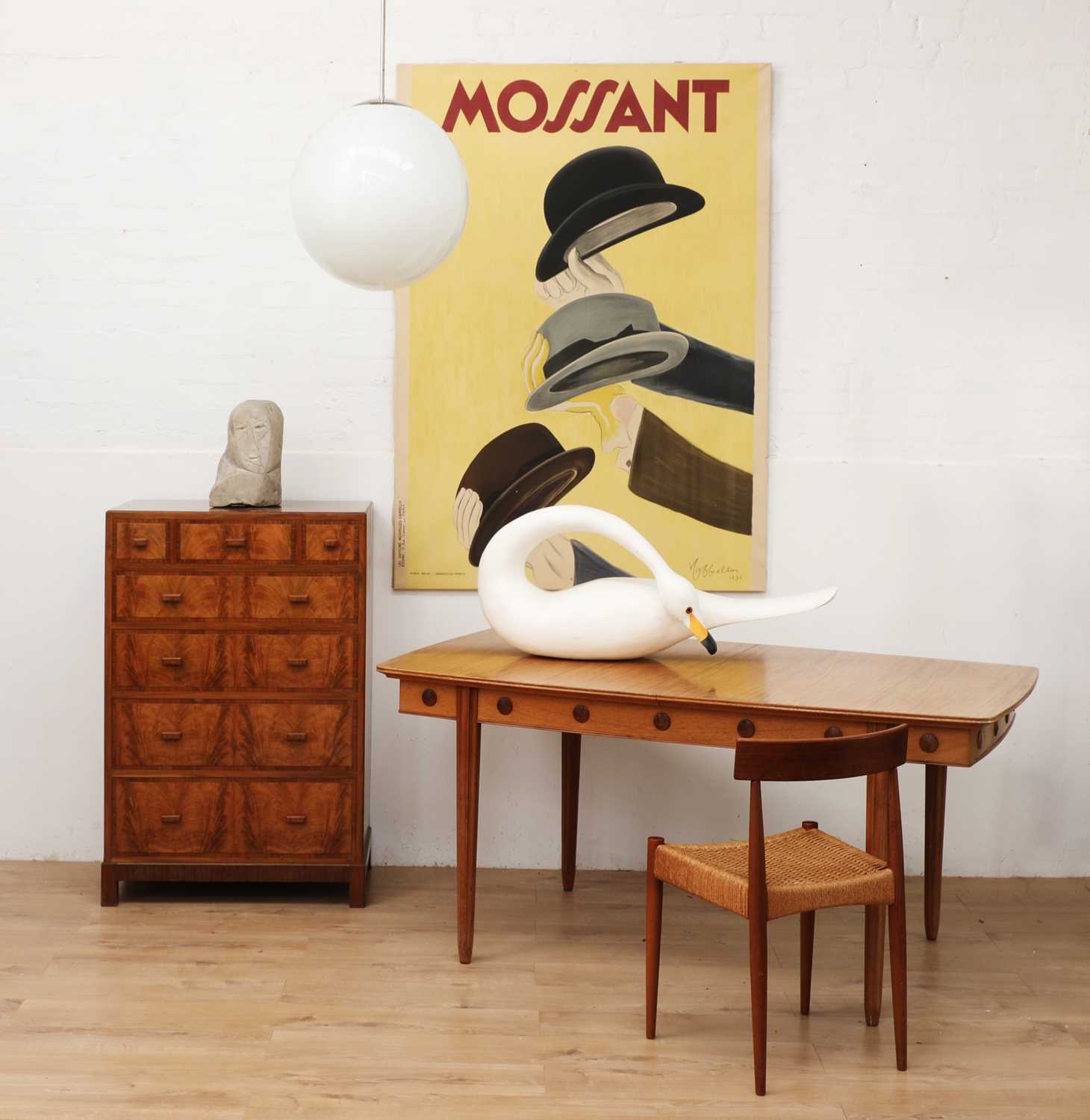 Lot 389 - A Scandinavian functionalist ceiling light