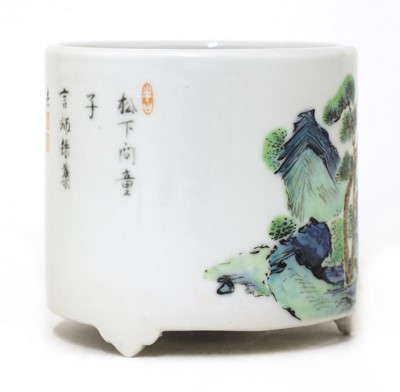 Lot 31 - A Chinese famille rose censer