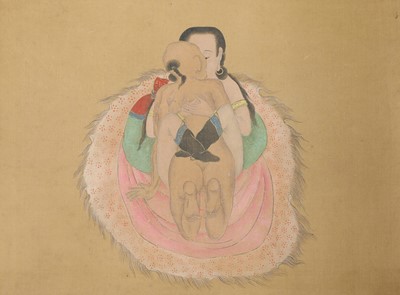 Lot 172 - A collection of five erotic paintings