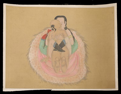 Lot 172 - A collection of five erotic paintings