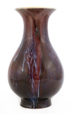 Lot 34 - A Chinese flambé-glazed vase