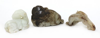 Lot 70 - A Chinese white jade camel
