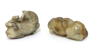 Lot 73 - A Chinese jade carving