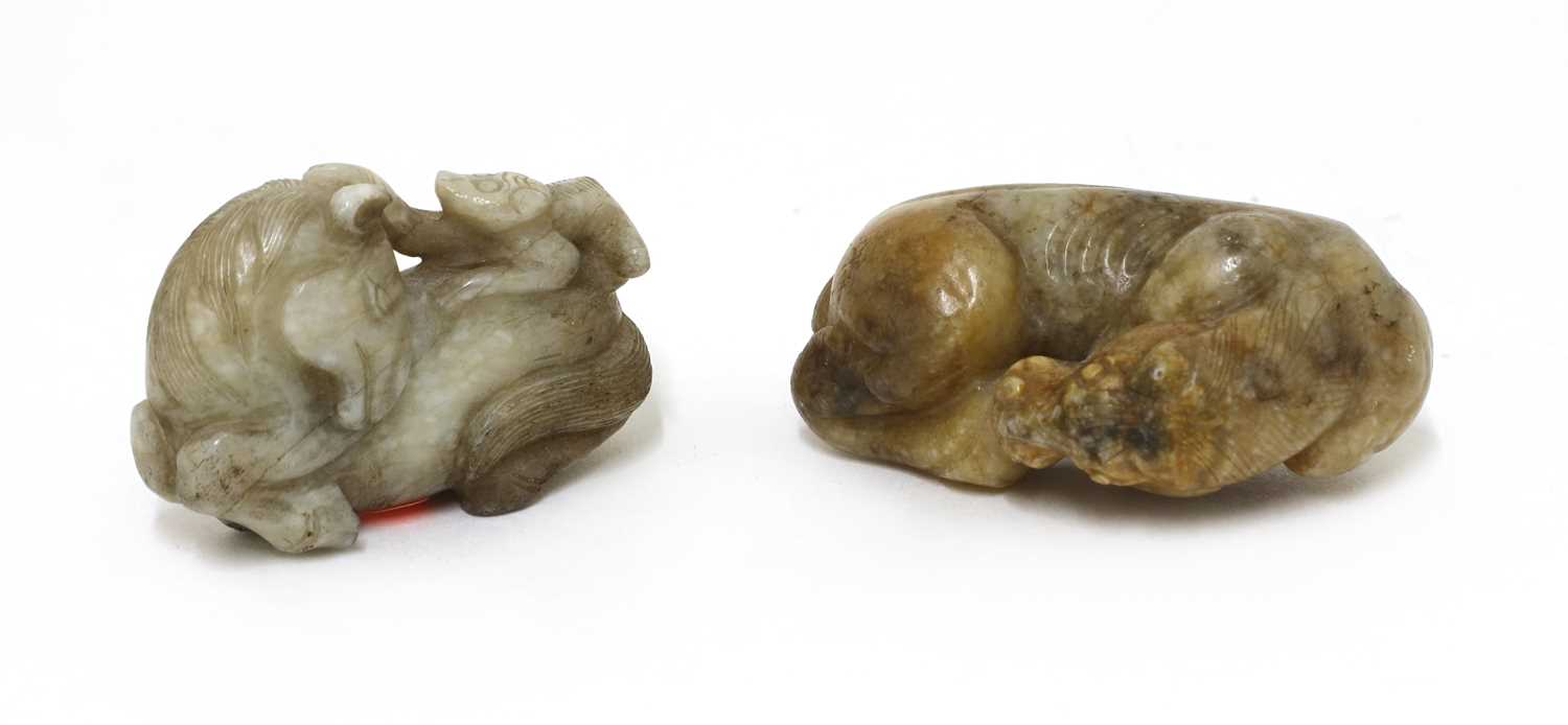 Lot 73 - A Chinese jade carving