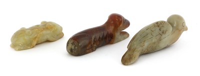 Lot 79 - A collection of three Chinese jade carvings