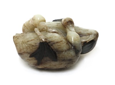 Lot 77 - A Chinese jade carving